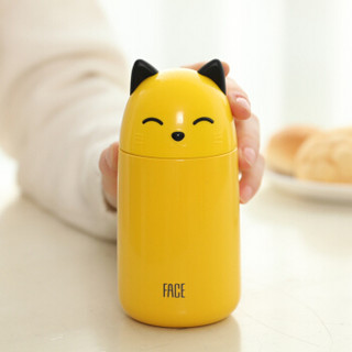 face face FB-005 304不锈钢保温杯 300ml 黄色