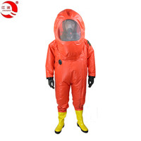 江波 JIANGBO 8890 重型防化服 呼吸器内置式消防防化服 全密封耐酸防护服防护服 (特种行业认证证书)