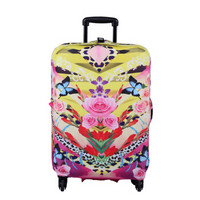 LOQI行李箱保护套 防水防雨防尘耐磨 时尚旅行拉杆箱保护套 艺术系列 花的梦想 M码 适用于23-26英寸行李箱