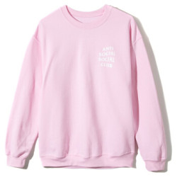 ANTI SOCIAL SOCIAL CLUB ASSC 中性款粉色白字卫衣 ASSW369-M *2件