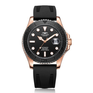 古尊golgen男士休闲商务两用蛟龙系列200米防水自动机械潜水表四色可