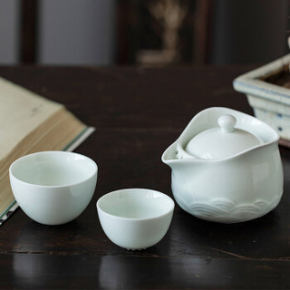 丹雅陶瓷快客杯 个人便携式茶具套装旅行茶具套组
