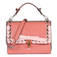 FENDI 芬迪 女士粉红色牛皮手提单肩斜挎包 8BT283 A20A F13Q7