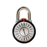 玛斯特（Master Lock）密码锁挂锁健身房柜门锁宿舍门锁文件柜锁1588D银色