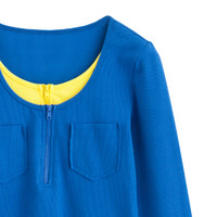 PASS潮牌2019春装简约套头毛针织衫女修身打底毛衣薄款韩版潮 深蓝色 M