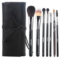 妮卡Nika7支经典初学者化妆刷套装(散粉刷粉底刷眼影刷腮红刷唇刷眉刷)