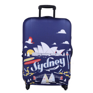 LOQI行李箱保护套 防水防雨防尘耐磨 时尚旅行拉杆箱保护套 艺术系列 悉尼 L码 适用于27-30英寸行李箱