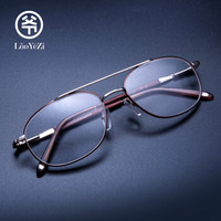 老爷子（LaoYeZi）7011老花镜男女通用明星同款老花眼镜 高清舒适商务不晕眼老人老光眼镜 金框 100度