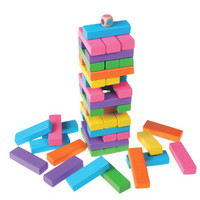 丹妮奇特 （Dan Ni Qi Te ）彩色叠叠高儿童玩具木制层层叠抽积木早教益智玩具CDN-5608 *7件