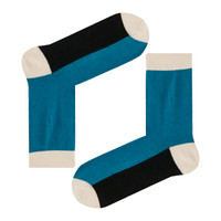 顶瓜瓜袜子男潮男长袜男士高帮袜子男生中筒袜棉袜潮流韩版嘻哈街头欧美滑板袜ins袜子网红潮流男袜蓝色