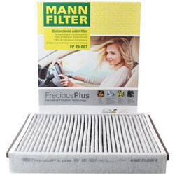 MANN FILTER 曼牌滤清器 曼牌（MANNFILTER）多效空调滤清器FP25007抗菌空调滤芯新福克斯福睿斯翼虎沃尔沃V40