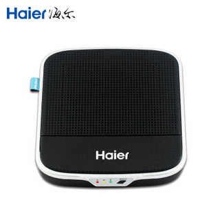 海尔（Haier）车载空气净化器 汽车车载空气净化器CJ05B 自动检测 HEPA滤网 除甲醛异味雾霾PM2.5