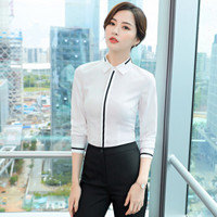 俞兆林 2019新款时尚气质长袖衬衫女打底上衣 YWCS188357 白色 XL