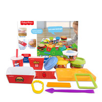 费雪fisher-price 手工彩泥橡皮泥 3D打印泥 粘土模具套装 男女孩儿童早教玩具  迷你汉堡 FPP029