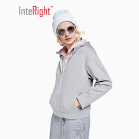 InteRight 女士弹力运动休闲连帽夹克