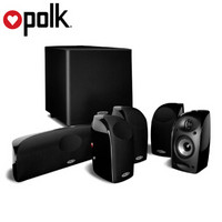 普乐之声（polk）TL1600 音响 音箱 家庭影院 5.1卫星箱系统 低音炮音响 一套 黑色