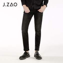 J.ZAO  男士直筒牛仔裤