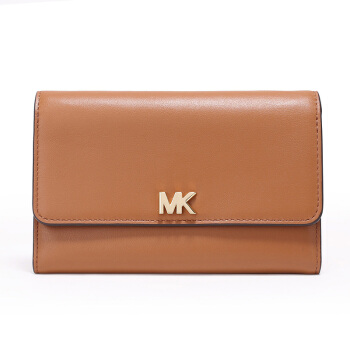 MICHAEL KORS 迈克·科尔斯 MONEY PIECES系列 女士牛皮长款钱包 32S8GF6E2L ACORN橡果棕