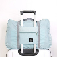 yeluomi 旅行大容量行李包折叠收纳包挂拉杆箱手提包防水旅行包手提旅行袋Y58天蓝色