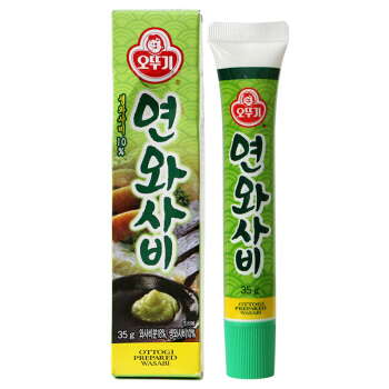 韩国进口不倒翁奥土基芥末酱韩式调味料绿芥末酱辣根35g10件