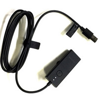 雷蛇（Razer）USB 音频强化器 电脑usb转3.5mm音频接口转耳机麦克风耳机转接头