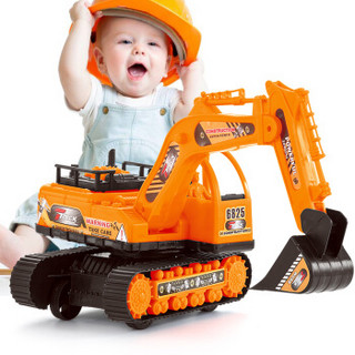 宝乐星 儿童惯性车挖掘车工程车队 早教益智玩具模型汽车 儿童玩具 男孩玩具礼物
