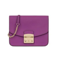 FURLA 芙拉 METROPOLIS系列 女士 牛皮革 紫色 S号 斜跨链条包 B-BNF8-VFO-S3G 962730紫色