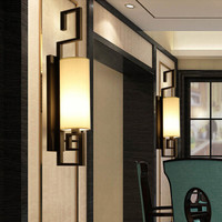 HAIDE/海德照明 HAIDE LIGHTING 新中式壁灯 宫阙 B012-1 壁灯 半光黑 6W(含)-10W(含)