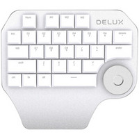 DeLUX 多彩 DESIGNER手写板手绘板键盘wacom写字板手绘屏绘图板数位屏旋钮设计美工CAD PS多功能辅助设计师键盘