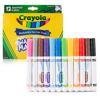 亲子会员：Crayola 绘儿乐 58-8825 可水洗粗头水彩笔套装 12色