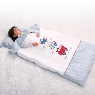 AUSTTBABY 婴儿睡袋 儿童防踢被宝宝被子可拆洗套装 伦敦勇士90*150cm棉花内芯