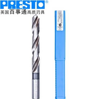 百事通（PRESTO）进口钻头高速钢直柄麻花钻咀（直径:16.0mm 刃长:120.0mm 全长:178mm）