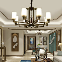 HAIDE/海德照明 HAIDE LIGHTING 客厅吊灯 风华正茂8头 黑色描金 大于40W