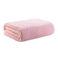 卡伴 (Curbblan) 婴儿浴巾微米吸水新生儿宝宝洗澡大毛巾 粉色100*120cm