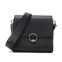 BALLY 巴利 女士黑色皮质单肩斜挎包 LOTTIE T 00