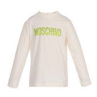 MOSCHINO KIDS 莫斯奇诺 奢侈品童装 男童白色棉质圆领字母logo长袖T恤 MUM01X LAA07 10063 3A/3岁/98cm