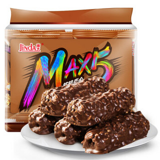 商品jinda 锦大 maxbar5 核桃夹心巧克力棒 200g 10支 袋装