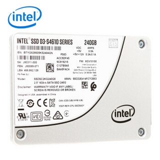 英特尔（Intel）960GB SSD固态硬盘 SATA3.0接口 S4610系列 企业级