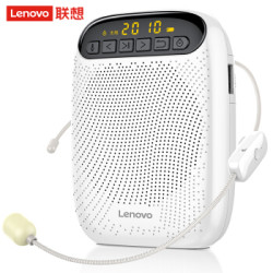 联想(Lenovo)A500小蜜蜂无线扩音器喇叭 大功率便携导游教学专用 陶瓷白(赠无线麦)
