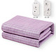 LOVO家纺 电热毯 电褥子单人 四挡温控学生宿舍单人电褥子温暖保护 紫色80*160cm