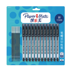 Paper Mate 缤乐美 X2 中性笔套装（12支笔+6支替芯） *5件