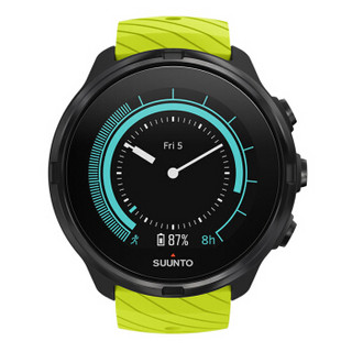 颂拓 SUUNTO 手表 颂拓9 智能运动腕表 防水彩屏触控GPS导航光电心率手表 绿色 SS050148000