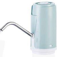 十咏 充电式桶装水抽水器 压水器 上水器 家用饮水机 电动抽水器 青灰色SY-6829