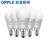OPPLE/欧普照明  LED灯泡 22-LE-00408 3W 暖白光 5只装
