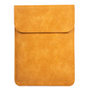 莱弗世（RAFFLES RODMAN）竖款内胆包苹果MACBOOKPro小米华为笔记本电脑包PU皮质保护套15.4英寸黄色