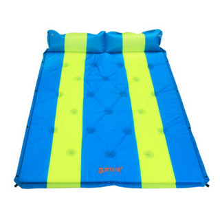 喜马拉雅 自动充气垫双人可拼接防潮垫气垫床加宽加厚充气垫帐篷防潮垫 充气床 双人蓝黄条
