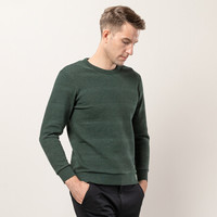 海之宁 男士青年加绒加厚棉毛衫圆领秋冬季时尚可外穿保暖内衣套装防寒保暖衣秋衣秋裤 8007墨绿 XXL码