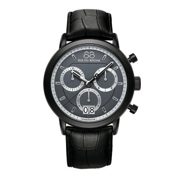 瑞士宇路（88 RUE DU RHONE）手表男士石英表 进口大表盘防水运动腕表87WA130021