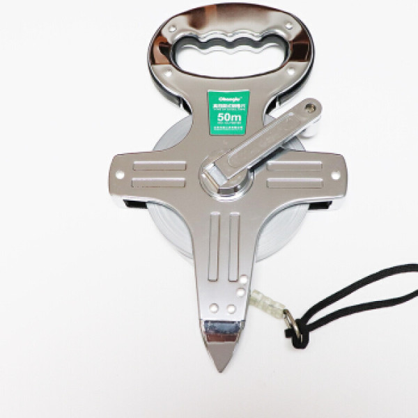 长鹿50m 手提不锈钢架式卷尺 钢尺 钢插尺拉尺测量尺