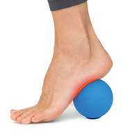 蜗牛小姐 筋膜球 瑜伽球 深层肌肉放松按摩球 足底脚底腰部保健实心健身球 单球 蓝色
